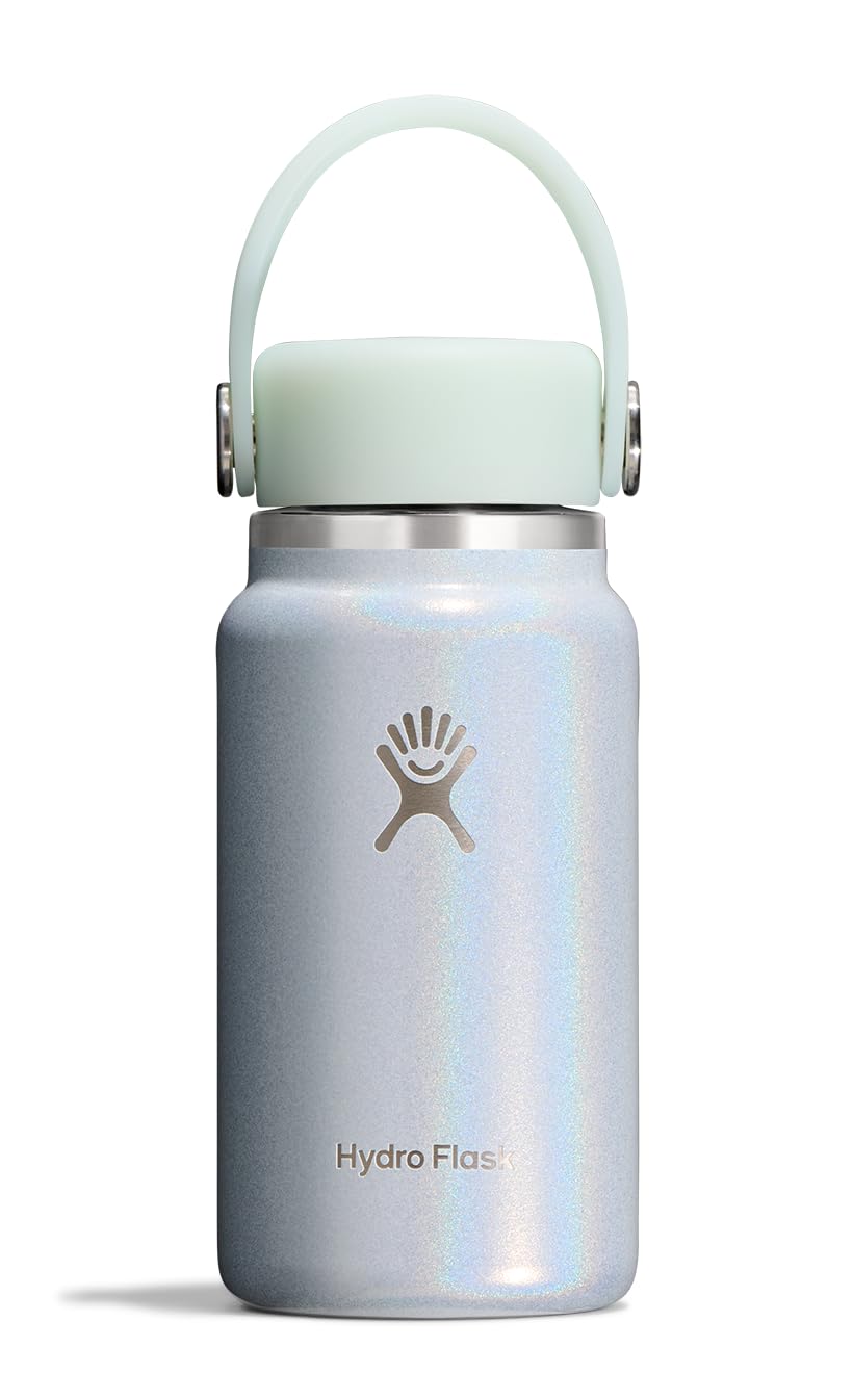【日本未発売色】Hydro Flask 32oz Glimmer Blue Hydro Flask Micro Water Bottle - Insulated Leak Proof Mini Flask